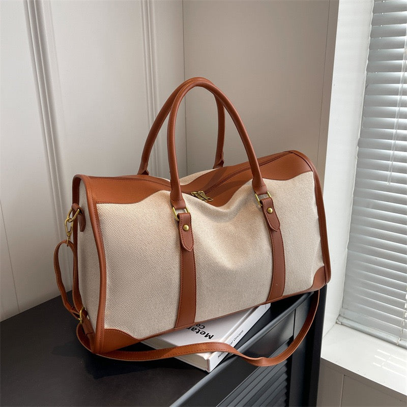 The Voyageur Duffle | Premium Canvas & Leather | Global Weekender