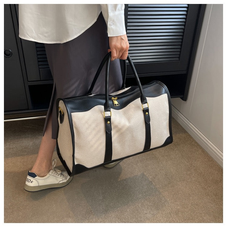 The Voyageur Duffle | Premium Canvas & Leather | Global Weekender