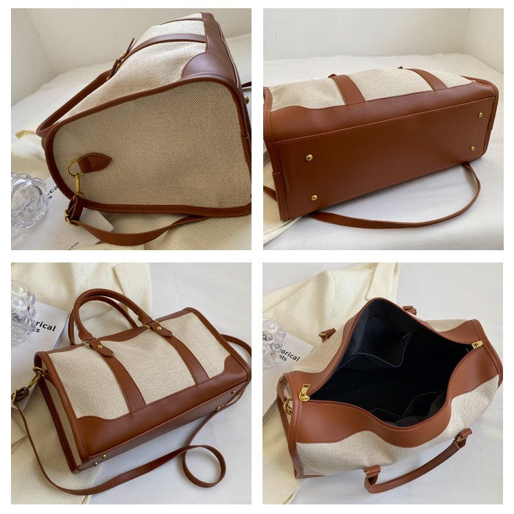 The Voyageur Duffle | Premium Canvas & Leather | Global Weekender