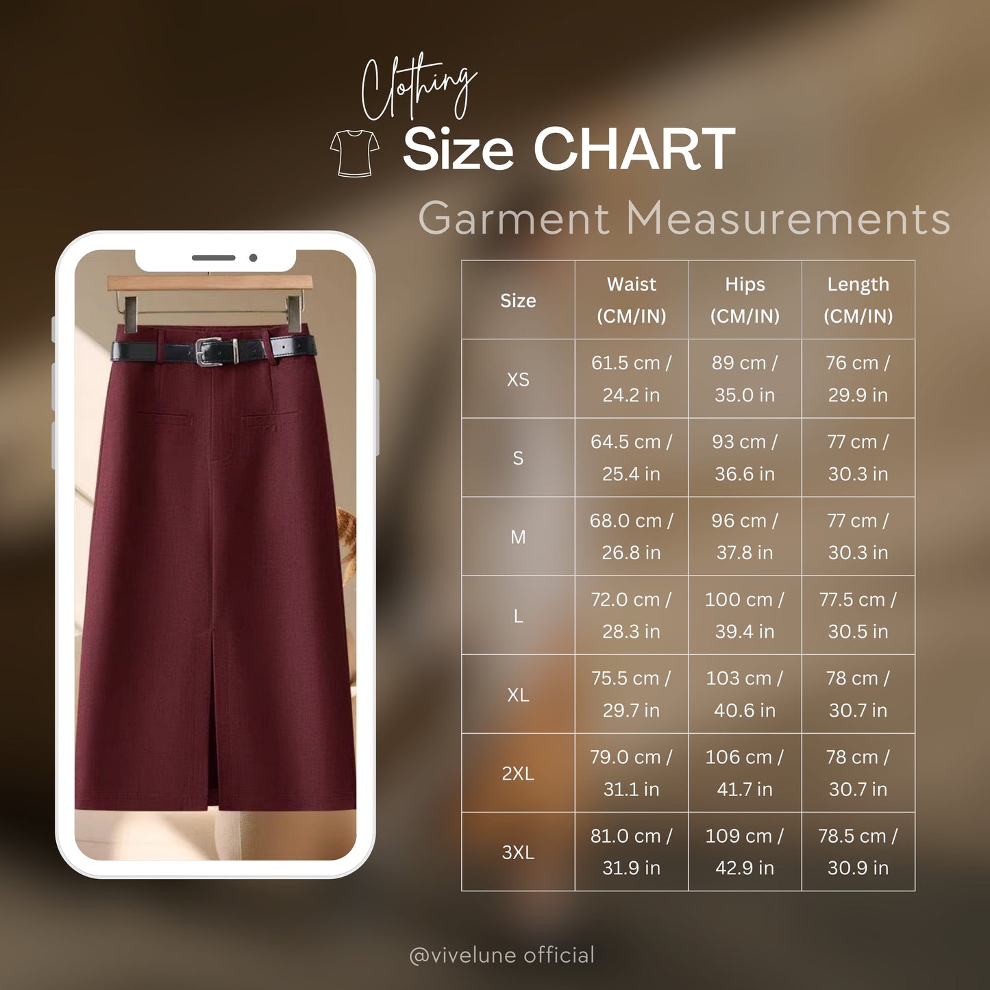 The Global Midi Skirt | High-Waisted with Slit | Versatile Elegance