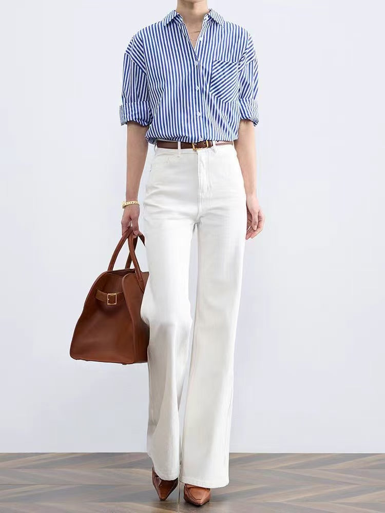 The Lunar Trousers | Wide-Leg White Pants | Effortless Elegance