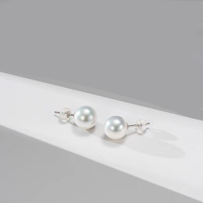 The Orb Earrings | Premium Australian Pearl Studs | Cool & Warm Light