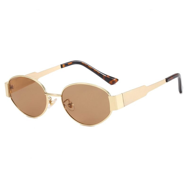 Retro Oval Metal Sunglasses | UV400 Protection | Lightweight Luxury