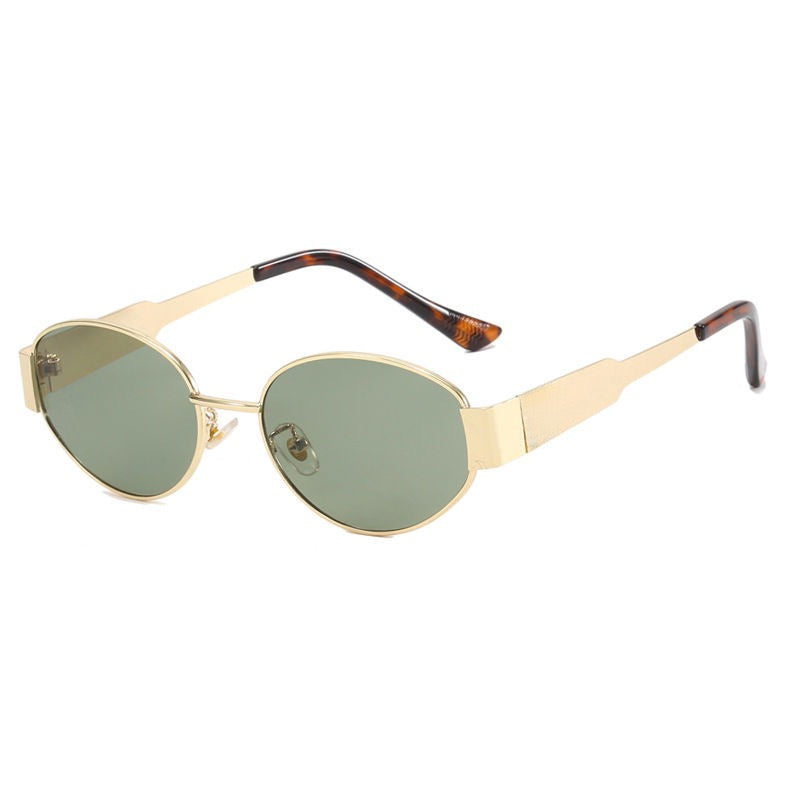 Retro Oval Metal Sunglasses | UV400 Protection | Lightweight Luxury