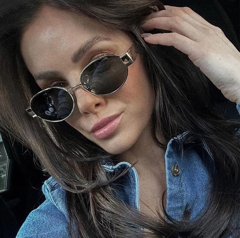 Retro Oval Metal Sunglasses | UV400 Protection | Lightweight Luxury