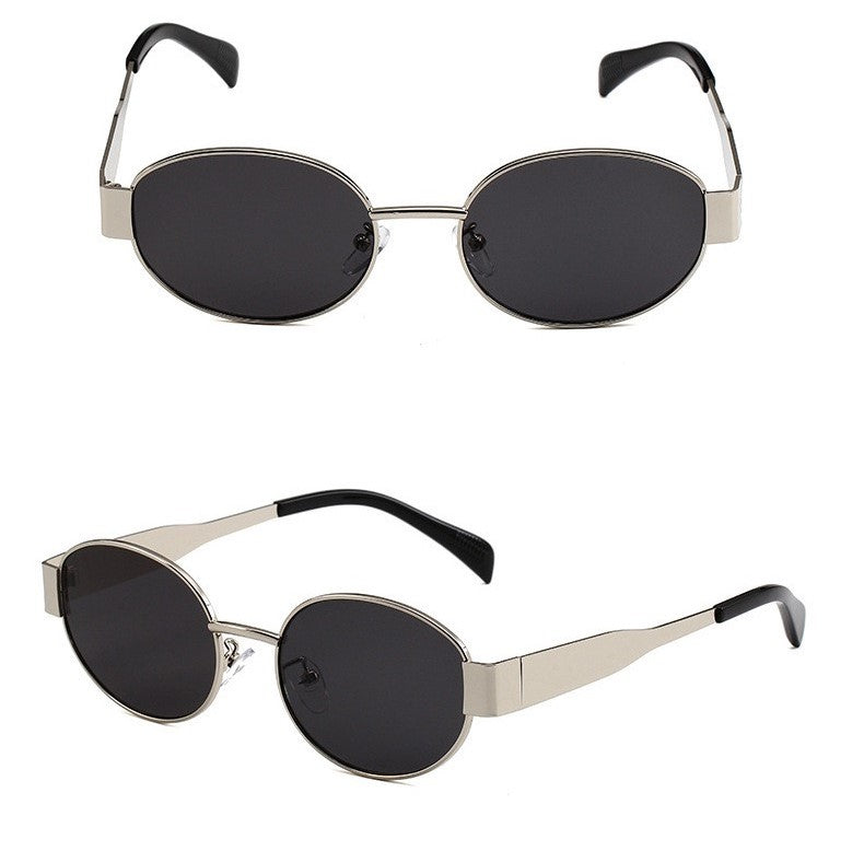 Retro Oval Metal Sunglasses | UV400 Protection | Lightweight Luxury