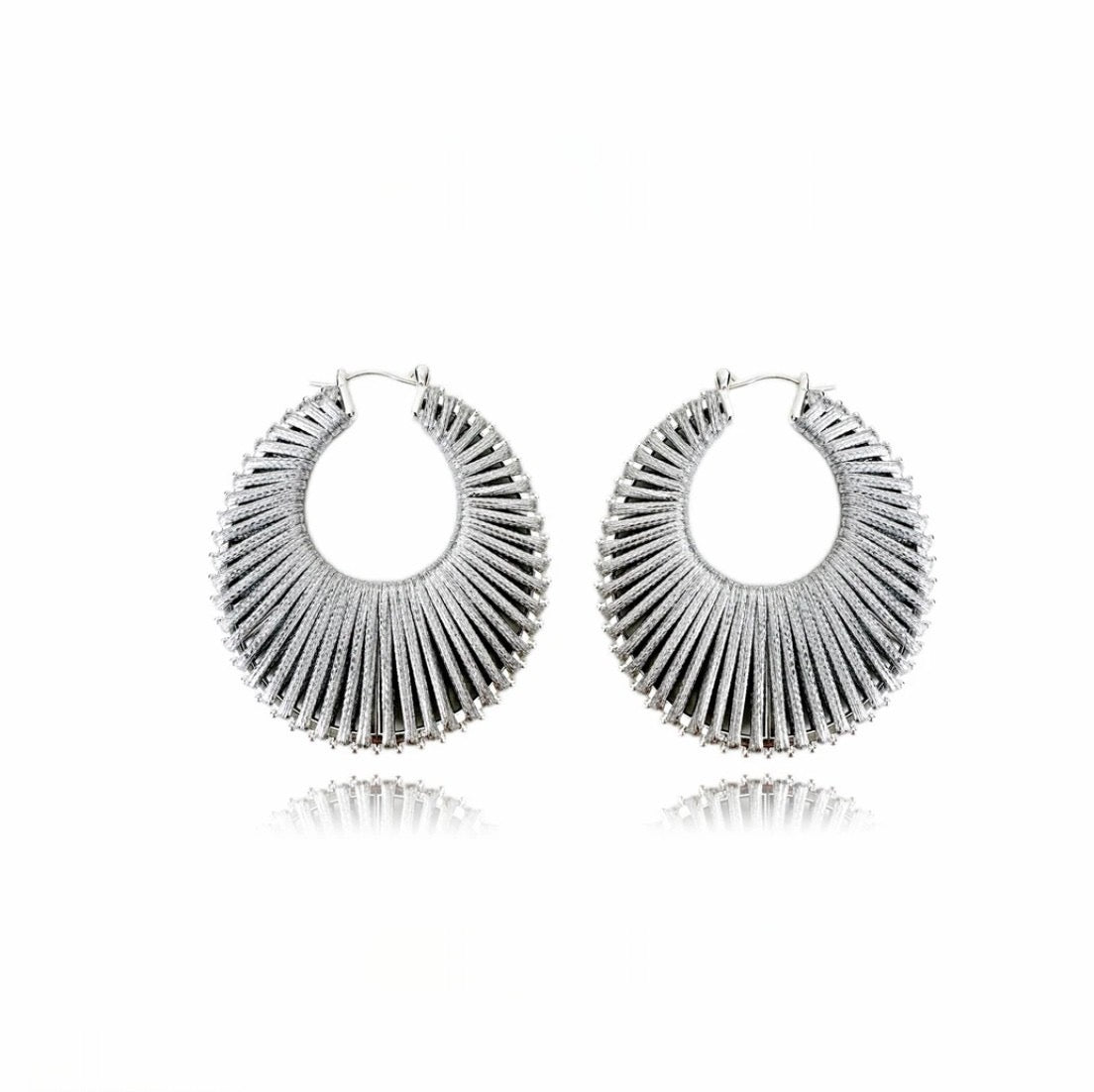 Wire-Woven Hoop Earrings | Lightweight Statement Gold