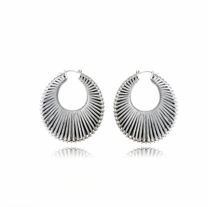 Lunar Thread Hoops | Artisan Wire-Woven Earrings | Weightless Gold & Silver