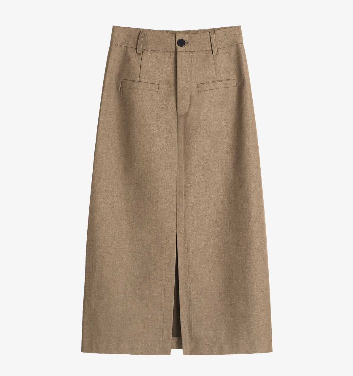 The Versatility Midi Skirt | Elegant High-Waisted Skirt with Slit