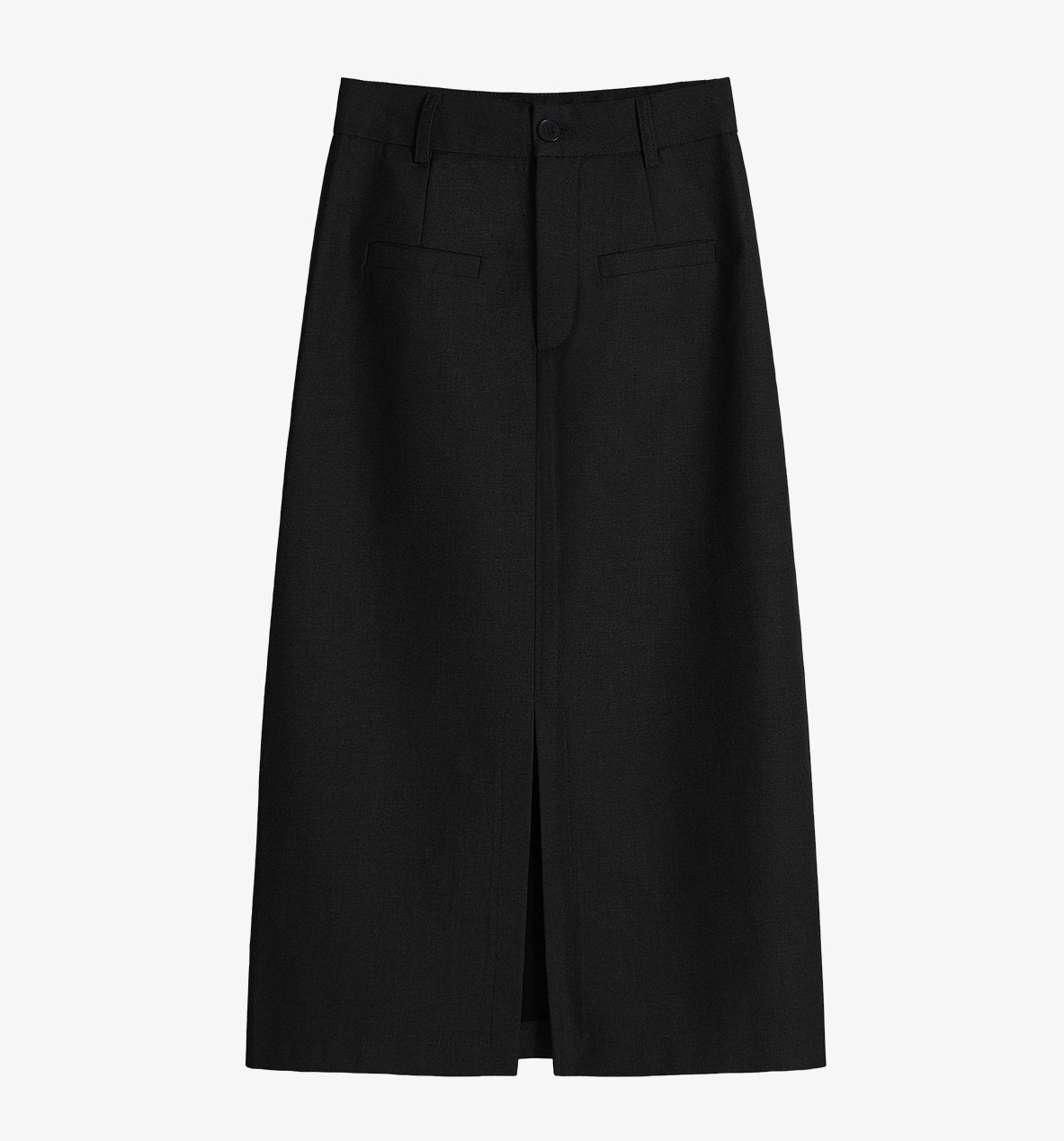 The Versatility Midi Skirt | Elegant High-Waisted Skirt with Slit
