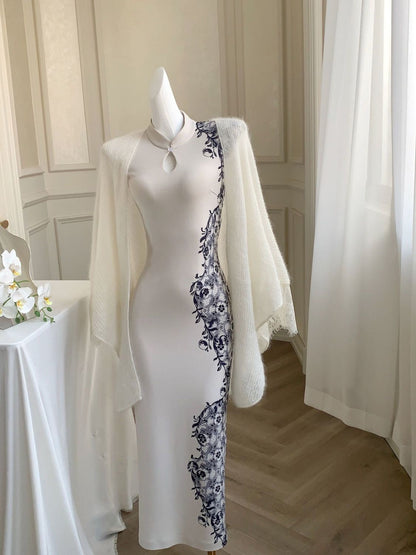 The Celestial Qipao | Modern Cheongsam Dress | Indigo Artistry