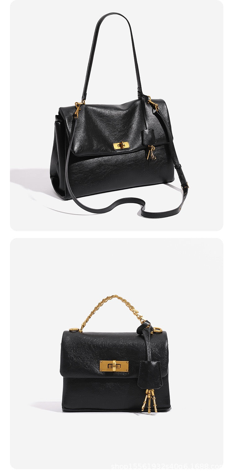 Metropolitan Envelope Bag | Vintage-Inspired Leather Tote