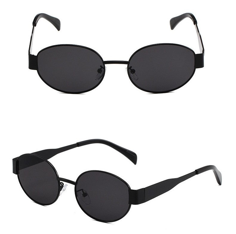 Retro Oval Metal Sunglasses | UV400 Protection | Lightweight Luxury
