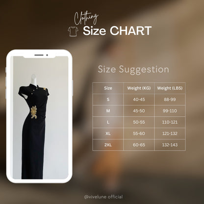 The Gala Qipao | Black & Gold Embroidered Dress | Modern Heirloom