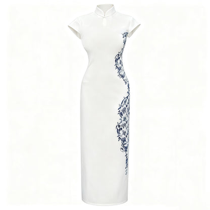 The Celestial Qipao | Modern Cheongsam Dress | Indigo Artistry