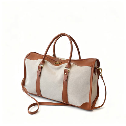 The Voyageur Duffle | Premium Canvas & Leather | Global Weekender
