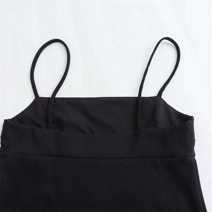 The New Moon Dress | Strappy Black Midi | Essential Elegance