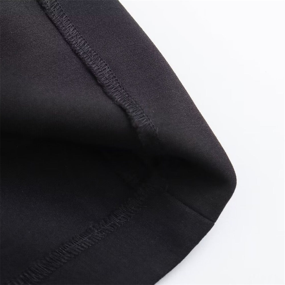 The New Moon Dress | Strappy Black Midi | Essential Elegance
