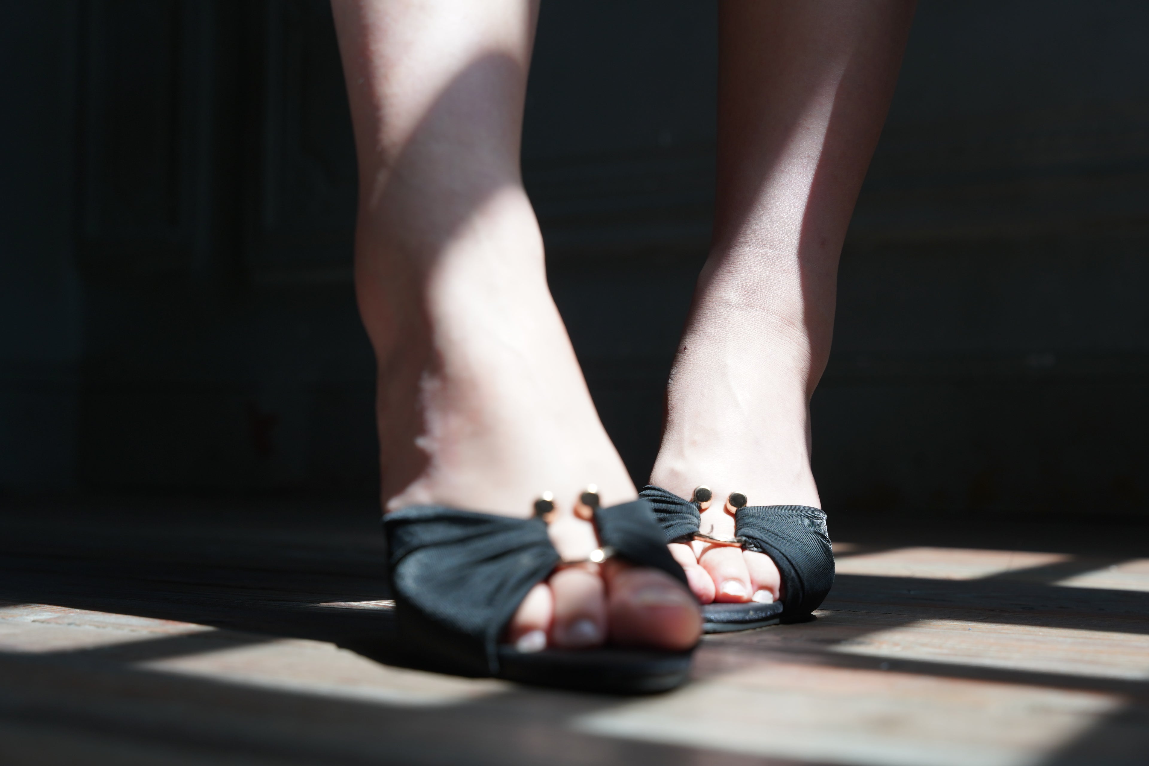 The Stella Stiletto Mule | Square-Toe Heeled Sandal with Metal Buckle