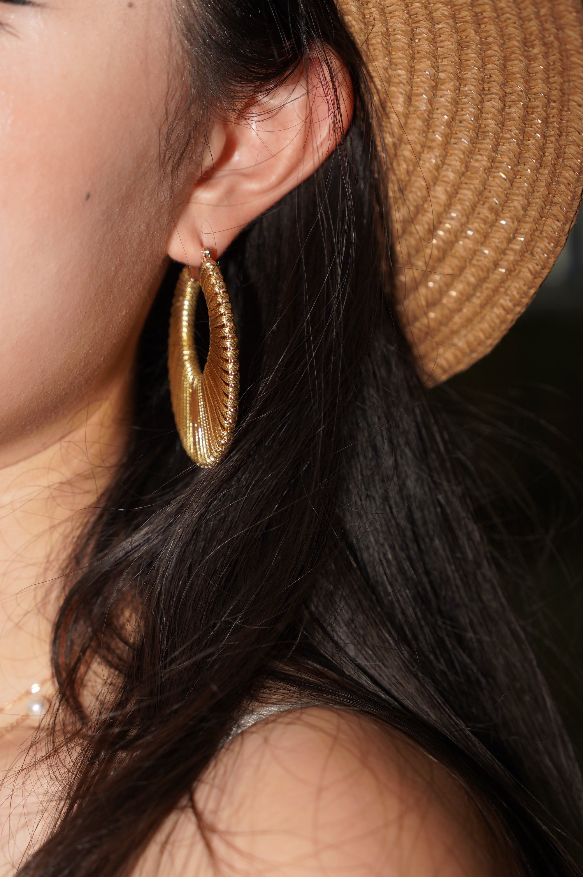 Wire-Woven Hoop Earrings | Lightweight Statement Gold